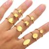 Soporte de anillo pulido de color acero inoxidable que retiene el color DIY Anillo Pinto anillo anillo cara del anillo horno oro incrustado perla soporte de anillo de apertura accesorios