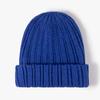 Gorro de lana cálido para otoño e invierno, gorro de punto de hilo fino a la moda para mujer, gorro de invierno grueso con protección para las orejas, gorro de frío juvenil a la moda.