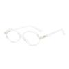 Óculos de Sol Jamie 9432 Estilo Zhang Yuanying Armação Pequena Oval Estilo Coreano Retrô Lentes Lisas Anti-Luz Azul Podem Ser Personalizados para Miopia