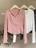 Ropa de protección solar de seda helada de corte entallado para mujer, abrigo de verano fino, fresco y antiultravioleta, ropa deportiva transpirable para exteriores.