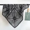 Pañuelo Cuadrado Pequeño de Imitación Seda Lana Algodón Lino, Nuevo Pañuelo de Seda Otoño e Invierno, Versátil para Viajes Diarios, Moda Retro, Chal Elegante de Alta Gama