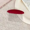 Peine para Flequillo Estampado de Leopardo con Recubrimiento de Terciopelo, Peine para el Cabello con Dientes, Pasador Antideslizante, Accesorio para Moño, Pinza para el Cabello al por Mayor