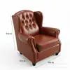 Sofá de sala de charutos estilo americano bar de uísque, conjunto de mesa e cadeiras de café estilo Western vintage, cadeira de tigre para uma pessoa