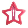 Nuevos accesorios para el cabello de niños tipo pinza BB ins polvo epoxi luminoso pintura de goma estrella de cinco puntas borde del cabello al por mayor