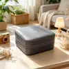 Caja de joyería de cuero al por mayor para comercio exterior, caja de almacenamiento de joyería portátil para viajes, adecuada para anillos, pendientes, pulseras y otros accesorios