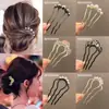 2026 Nuevo Estilo Herramienta para Peinar Moños Peine Pasador en Forma de U Accesorio para el Cabello Pasador de Flor de Perla Pinza para el Cabello Peine para el Cabello de Mujer