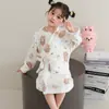 Bata de Baño para Niños, Pijama de Niña, Terciopelo Coral para Otoño e Invierno, Absorbente de Agua, Secado Rápido, Ponible, Toalla de Baño para Nadar de Bebé Niña