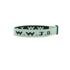 WWJD/WWJD pulsera de muñeca con estampado jacquard de letras, pulsera de muñeca deportiva unisex, correa de mano