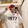 2024 Nuevo retro japonés 1977 camiseta manga larga hombre vibe moda nacional High Street suéter hombro caído prenda interior primavera y otoño