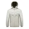 2026 Nueva Chaqueta Ligera de Algodón con Capucha para Hombre Corte Delgado Abrigo Cálido Invierno Color Bloqueo Tendencia Ropa de Algodón Suministro Transfronterizo