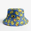Sombrero de Pescador Pato Amarillo Celebridad de Internet, Sombrero de Sol Reversible Vintage con Protección Solar, Sombrero de Cubo Hip-Hop Versátil para Exteriores Unisex
