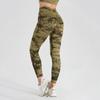 Pantalones de yoga para mujer, cintura alta, abdominales, fitness, manga corta, secado rápido, ajustados, para correr, con efecto tie-dye en jacquard.