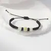 Pulseira Trançada Pedra Luminosa Doze Signos do Zodíaco Fio Vermelho Fio Preto Contas Luminosas Pulseira de Casal Estudante Feminina Atacado