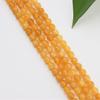 Optimización de joyería color jade amarillo de Myanmar calcedonia cuentas sueltas cuentas redondas amarillas pulsera diy accesorios de joyería con cuentas al por mayor