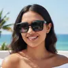 Óculos de Sol Quadrados Novos Personalizados Estilo Coreano da Moda para Homens e Mulheres, Óculos de Sol Versáteis Estilo Street Retro, Lentes Lisas