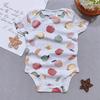 Nueva Bolsa de Verano para Recién Nacido Ropa de Pedo Infantil Algodón Manga Corta Ropa Hassan Bebé Oso Polar Comercio Exterior Mayoreo