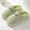 Pantuflas de Algodón de Invierno para Hombre Suela Gruesa para Interiores Hogar Más Terciopelo Domésticas Antideslizantes Pantuflas de Pareja para Mujer Venta al por Mayor Parejas