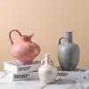 Jarrón de Cerámica Geométrico Retro Moteado Adornos Florales Nuevo Estilo Chino Estilo Nórdico-Estilo Silencioso Decoración Morandi