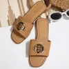 Sandalias planas para mujer 2026 verano nuevo comercio exterior talla grande moda peep-toe cómodas slip-on zapatos de playa