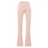 Conjunto sexy y seductor de chaqueta corta con capucha + pantalones acampanados, adelgazante y que alarga las piernas, para usar en casa y también en la calle