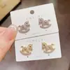 Pendientes de Caballo con Circonita Micropavimentada Estilo Coreano para Mujer, Diseño Personalizado, Pendientes de Plata con Cierre de Aguja para el Trabajo, Pendientes Versátiles y Dulces