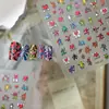 Nova Tecnologia Adesivos de Unha 5D Fábrica Fofo Rococó Doce Animal de Estimação Coelho Arte de Unha Adesivos em Relevo Adesivos 3D de Rosto