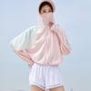 Nova Roupa de Proteção Solar de Verão Manga Curta Verão Xale de Manga Longa com Capuz Respirável Costura Externa Ciclismo Camisa de Proteção Solar Manto