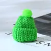 Sombrero de lana tejido estilo coreano en stock transfronterizo accesorios de decoración de pompón hechos a mano para bricolaje mini sombrero de Navidad al por mayor