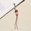 Adorno Ovalado con Cuentas para Otoño e Invierno Textura Natural Colgante de Acrílico Translúcido con Cuentas Llavero Versátil Colgante para Bolso
