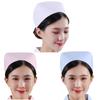 Gorro de enfermera de hospital cola de milano sala clínica gorro para mujer blanco Rosa Azul todas las tallas poliéster algodón grueso no es fácil de deformar