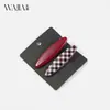 Wjia Nuevo Clip de Pato Doble de Bloques de Color a Cuadros Rojos y Blancos Clip para Flequillo Lateral Clip para el Cabello Accesorios para el Cabello