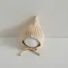 Gorro de Elfo Tejido para Bebé Otoño e Invierno Engrosado Cálido Protección para Orejas Cortavientos Gorro Tipo Pulóver Rojo Lindo Gorro para Bebé y Niños