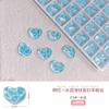 Paquete de 10 diamantes planos de color rojo para decoración de uñas, con ondas de agua, color moca, cristal mágico, joyería para uñas