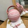 Bolsos para Mujer Ins Súper Populares Personalizados Baloncesto Nuevo Popular Versátil Hombro Cruzado Pequeño Redondo Estilo K Moderno