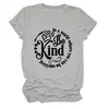 SÉ AMABLE EN UN MUNDO Camiseta casual de manga corta con cuello redondo para mujer Amazon eBay tienda independiente