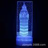 Fornecimento Exclusivo Transfronteiriço da Série Torre de Paris Luz Noturna 3D LED USB Luminária de Mesa Luz de Projeção Proteção Ocular Luz Luminosa