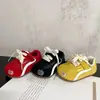 Otoño 2025 Zapatos Retro Bebé Forrest Gump Más Fáciles de Combinar Color Combinación Cordones Zapatos para Niños Pequeños Tendencia Suela Suave Zapatos para Bebé de Hombre y Mujer