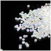 Accesorios para uñas calientes transfronterizos DIY caviar cuentas de vidrio coloridas 1.1-1.5mm cuentas blancas AB que no se decoloran