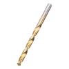 Broca helicoidal banhada a titânio de aço rápido haste reta broca de aço inoxidável broca de metal alongado broca manual 1-10mm