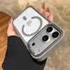 Succión Magnética Transparente Acrílica Adecuada para Funda de Teléfono Móvil Apple 17Promax Soporte Metálico para Lente iPhone16 Estuche Duro