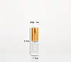 Botella cuadrada transparente para muestras de perfume 10ml aceite esencial cosmético botella de recarga portátil botella de vidrio con fragancia líquida de colores