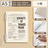 Cuaderno de Hojas Sueltas CompletoCuaderno de Hojas Sueltas A5, B5, Pp, Mate, Rayas Diagonales Cuaderno de Diario de Hojas Sueltas
