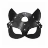 Máscara de ojo de zorro SM, juguetes sexuales para adultos, máscara de cuero para escenario, juego de rol, accesorios alternativos para parejas.