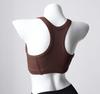 Nuevo Sujetador Acanalado Transfronterizo de Primavera y Verano para Espalda Hermosa y Ropa Exterior con Almohadillas en el Pecho Elástico Yoga Correr Fitness Deportivo Sujetador Deportivo para Mujeres