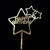 Venta al por mayor de decoración de pasteles de acrílico con inserto para tarjetas de pastel, decoración para mesa de postres y fiestas de feliz cumpleaños.