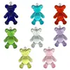 Mezclado con 20 Resina Acrílica Color Mágico Transparente Colgante de Oso Transparente Accesorios Creativos para Pulseras y Pendientes DIY