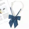 Nó de borboleta estilo universitário japonês estudantes gravata borboleta JK livre cor sólida uniforme de marinheiro flor de gola longa borboleta acessórios para camisa de formatura