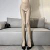 Medias aceitosas lencería sexy medias sexys transparentes brillantes seda con núcleo aceite de caballo de una pieza entrepierna abierta entrepierna cerrada calcetines