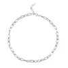 Exclusivo Transfronterizo Simple y Elegante Cadena con Forma de Clip para Papel para Dama Pulsera de una Sola Capa Hecha a Mano Pulsera de Muñeca de Personalidad de Moda