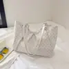 Bolsa Tote Grande de Bolinhas de Alto Valor Coreana para Mulheres 2026 Nova Coleção Primavera/Verão Casual Versátil Bolsa de Ombro Bolsa de Braço